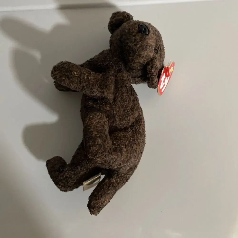 Ty Beanie Baby FETCHER the Brown Lab Dog (7 Inch) NEW MWMTs  Stuffed Animal Toy